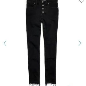 Madwell 9 “ button high-rise skinny black 30P